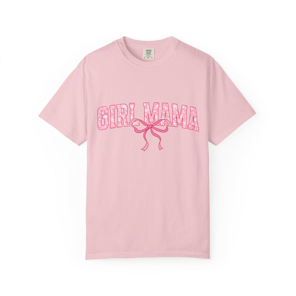 Girl Mama T-Shirt — Pink Ribbon Graphic Tee for New & Expecting Moms