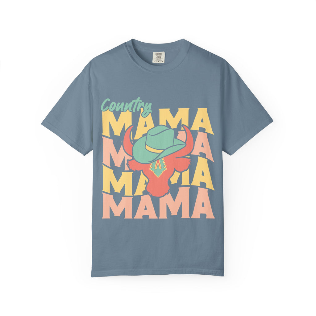 Country Mama T-Shirt — Retro Cowboy Hat Graphic Tee for Moms