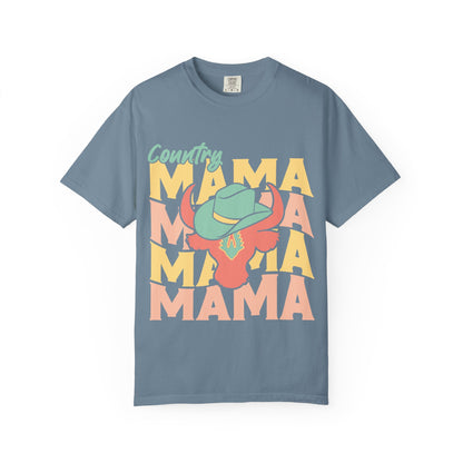 Country Mama T-Shirt — Retro Cowboy Hat Graphic Tee for Moms