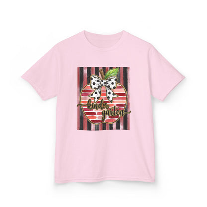 Kids Tee — "Kinder Garten" Apple Design (Back-to-School, Teacher Appreciation)