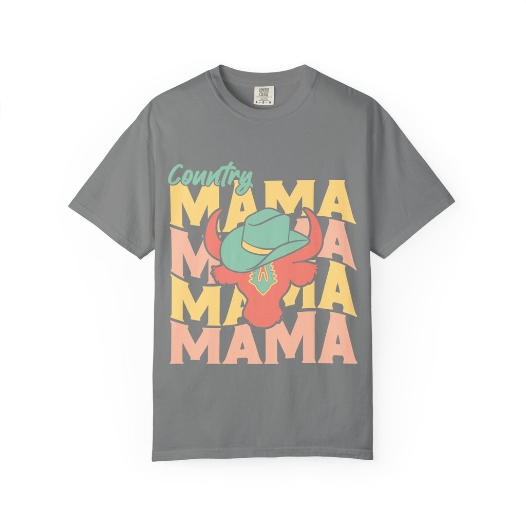 Country Mama T-Shirt — Retro Cowboy Hat Graphic Tee for Moms