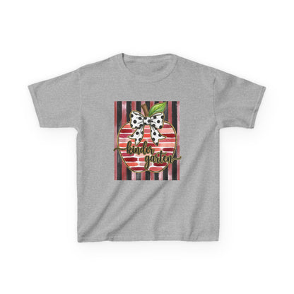 Kids Tee — "Kinder Garten" Apple Design (Back-to-School, Teacher Appreciation)