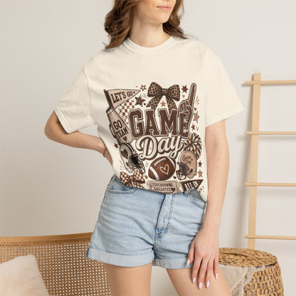 Game Day Cheer T-Shirt — Football & Cheerleader Spirit Tee