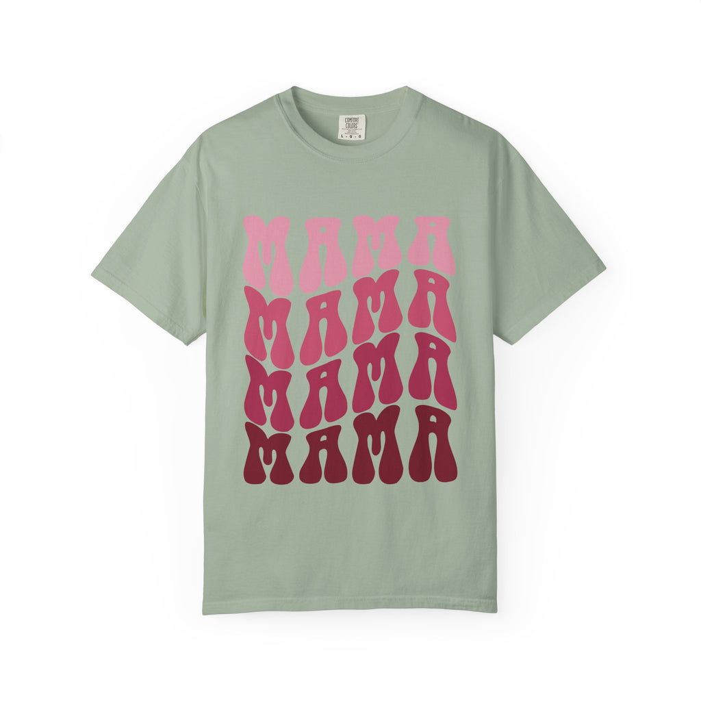Mama Retro Stack T-Shirt — Vintage Psychedelic Mother's Day Tee