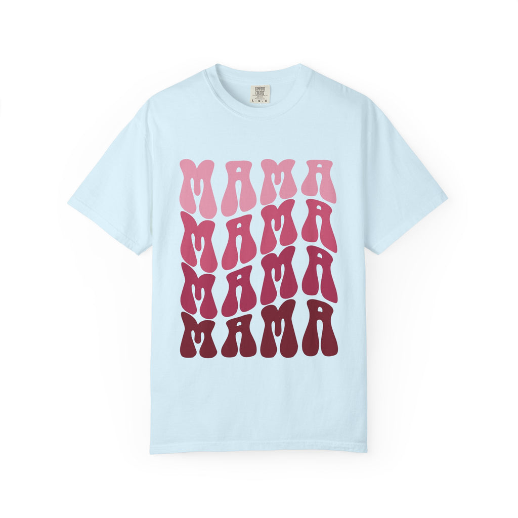 Mama Retro Stack T-Shirt — Vintage Psychedelic Mother's Day Tee