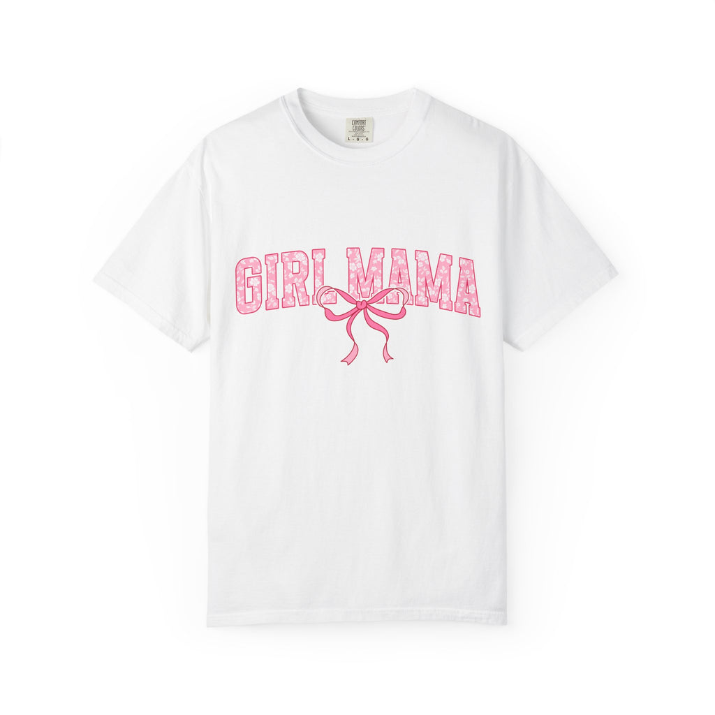 Girl Mama T-Shirt — Pink Ribbon Graphic Tee for New & Expecting Moms