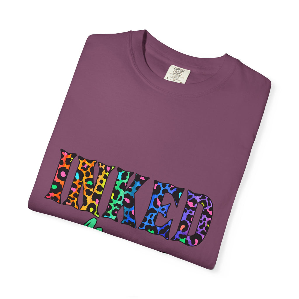 Inked Mama T-Shirt — Colorful Tattoo Script Tee for Moms