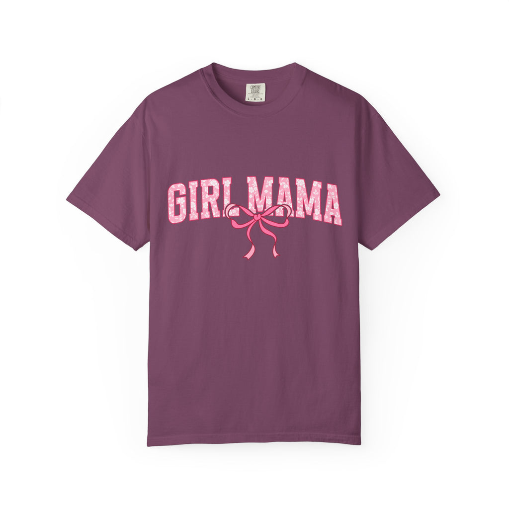 Girl Mama T-Shirt — Pink Ribbon Graphic Tee for New & Expecting Moms