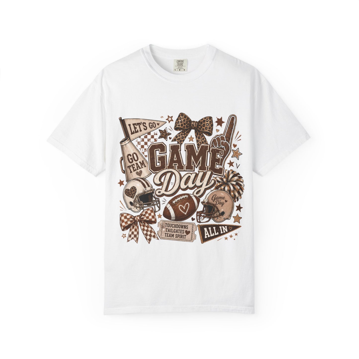 Game Day Cheer T-Shirt — Football & Cheerleader Spirit Tee