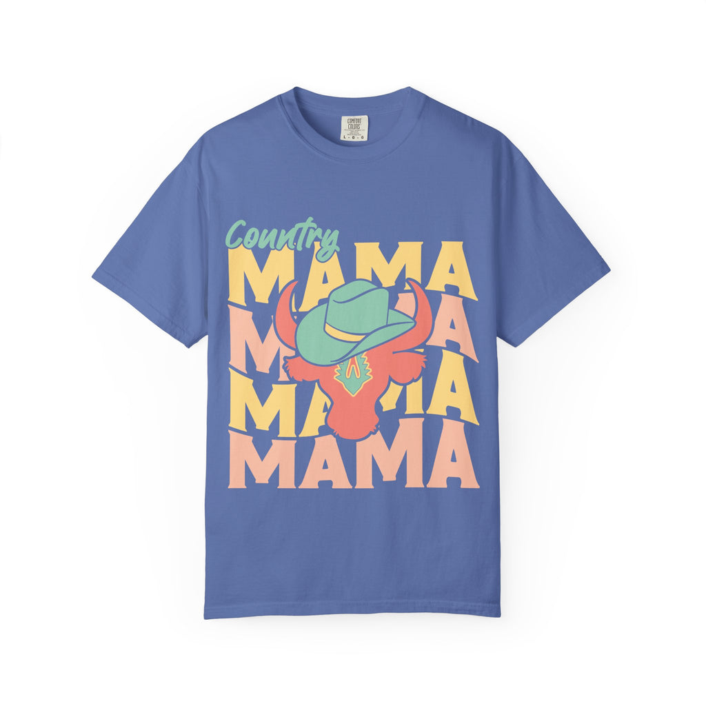 Country Mama T-Shirt — Retro Cowboy Hat Graphic Tee for Moms