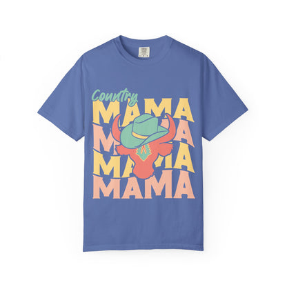 Country Mama T-Shirt — Retro Cowboy Hat Graphic Tee for Moms