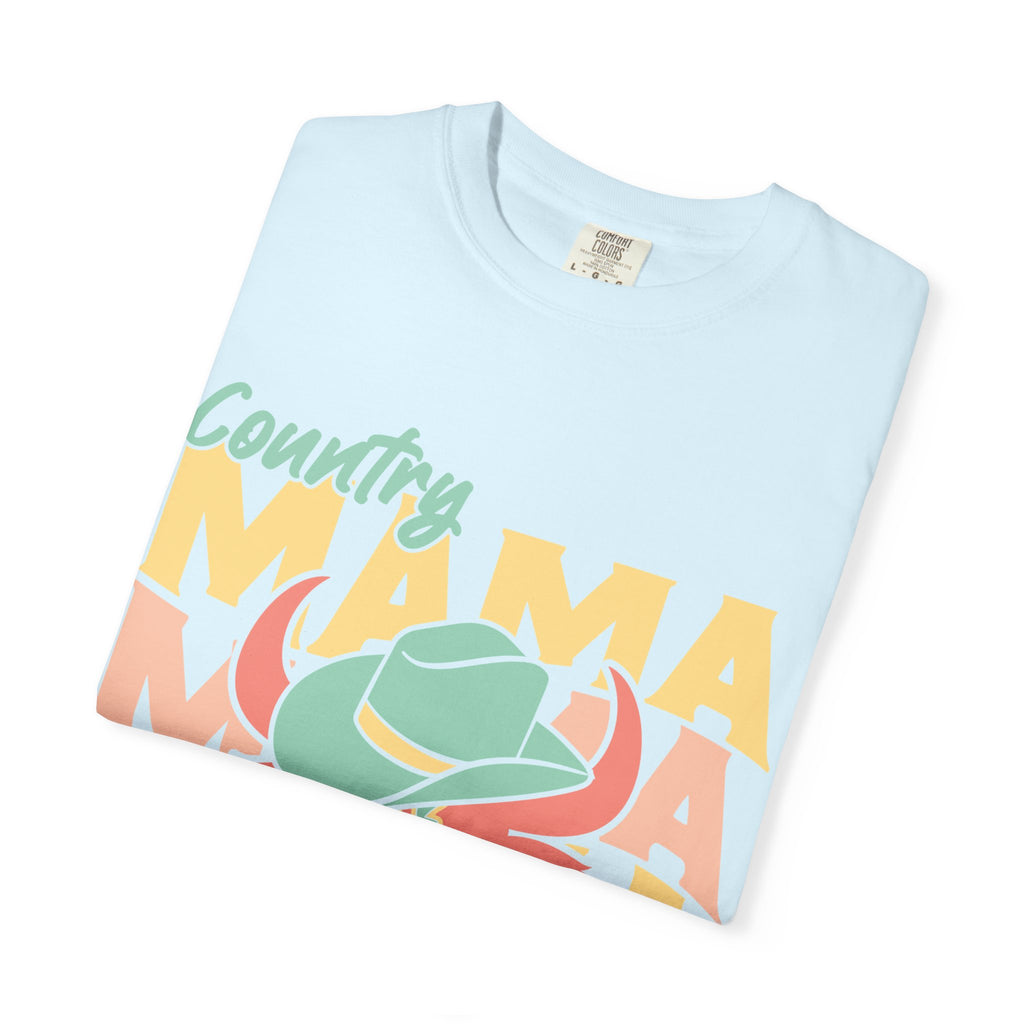 Country Mama T-Shirt — Retro Cowboy Hat Graphic Tee for Moms
