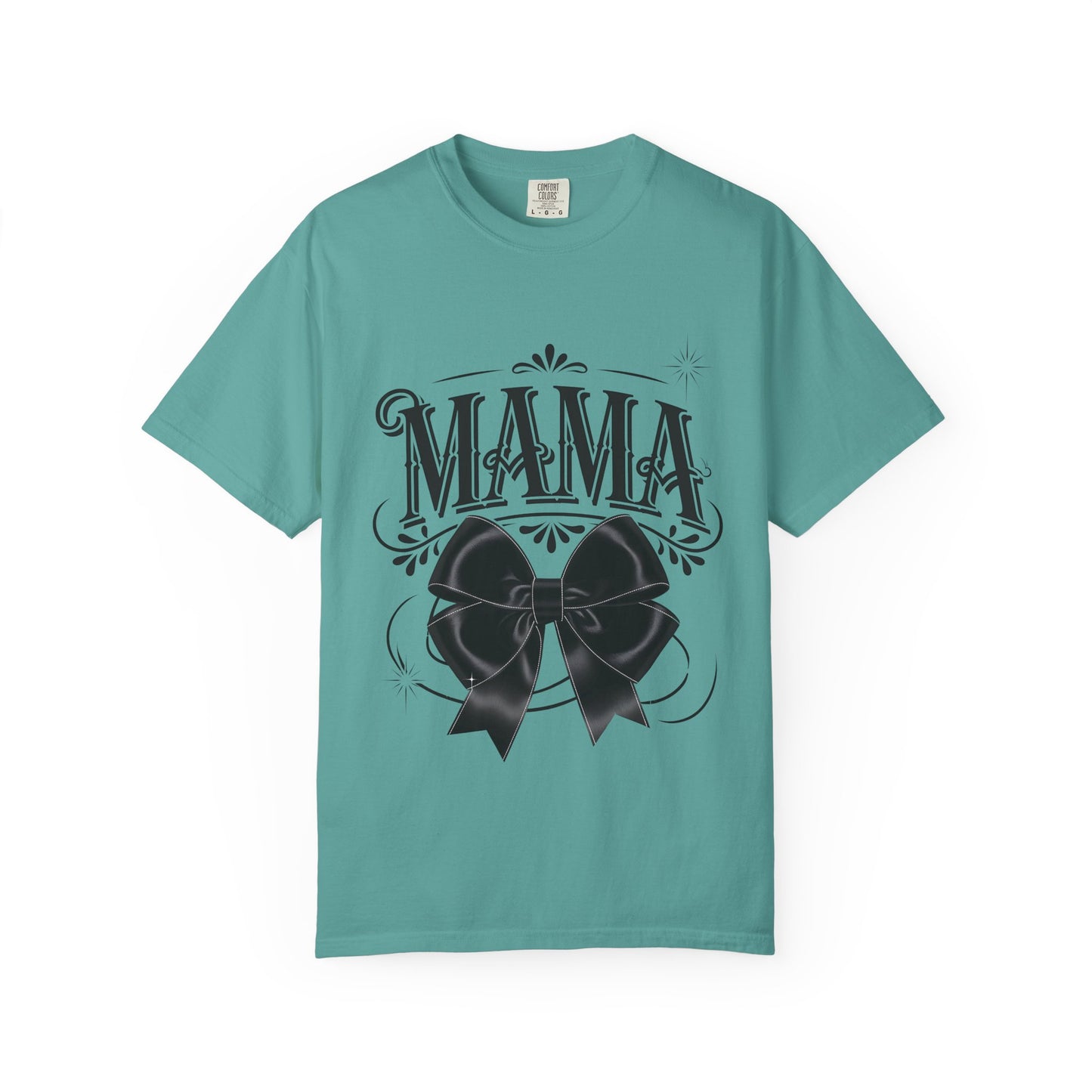 Mama Bow T-Shirt — Vintage Script Graphic Tee for Moms
