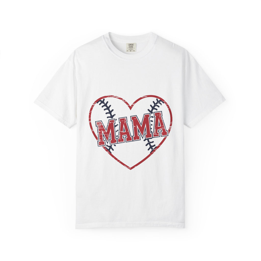 Mama Baseball Heart T-Shirt — Mom Softball Mom Tee