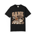 Game Day Retro Football T-Shirt — Vintage Mascot & Checkerboard Design