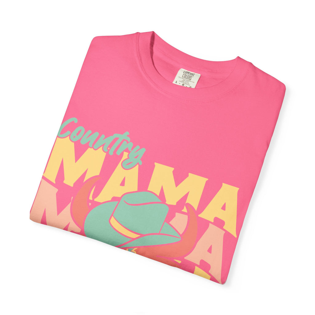 Country Mama T-Shirt — Retro Cowboy Hat Graphic Tee for Moms