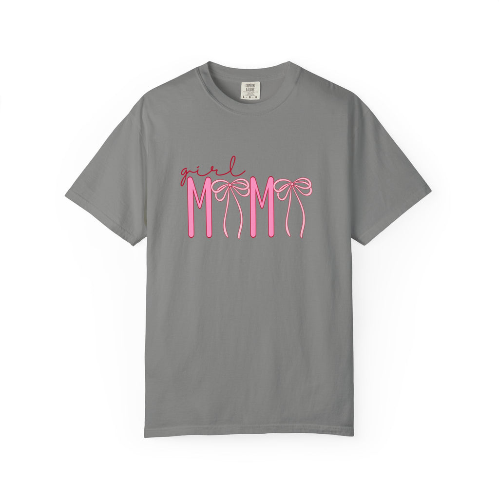 Girl Mom Tee — Pink Ribbon Script Mother's Day T-Shirt