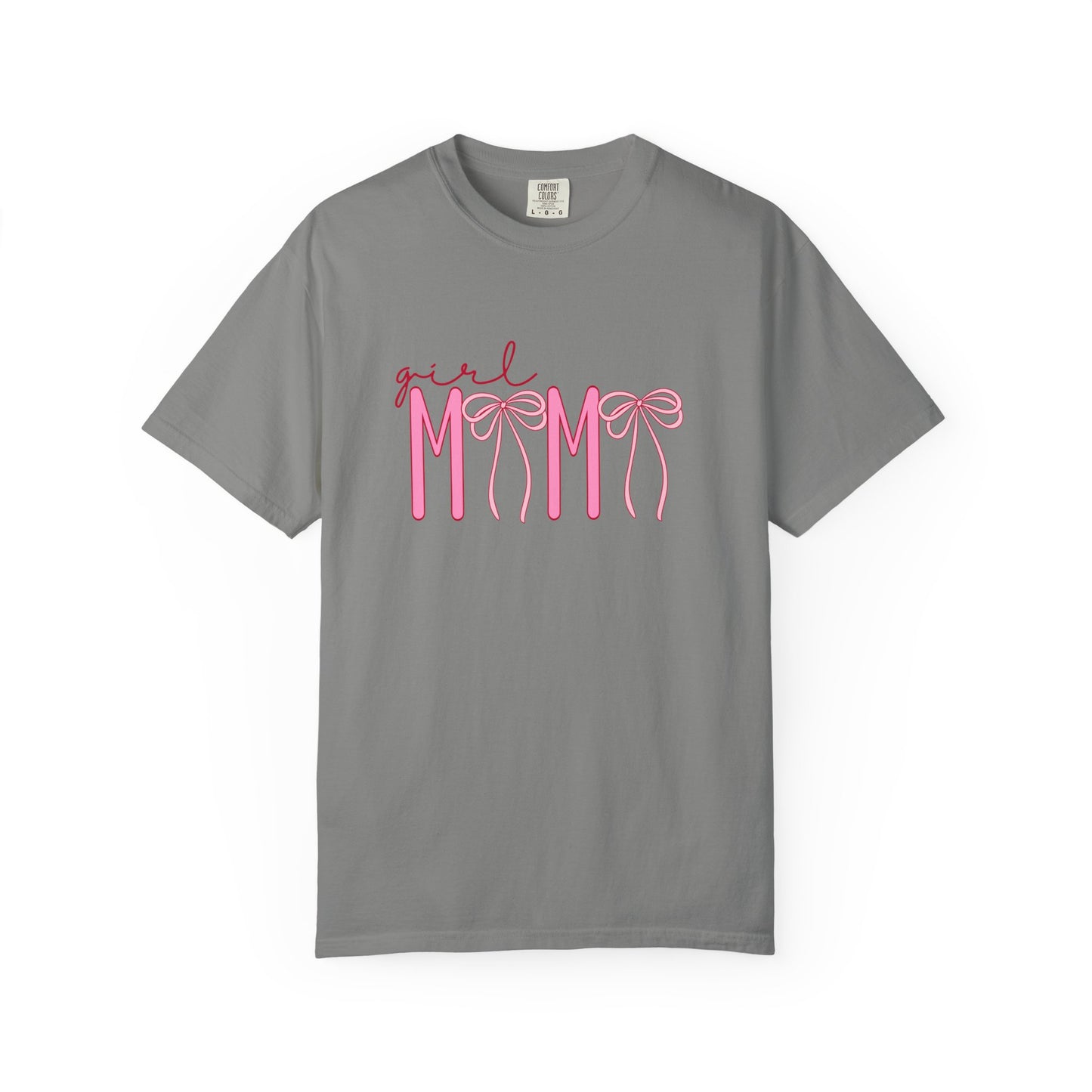 Girl Mom Tee — Pink Ribbon Script Mother's Day T-Shirt