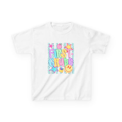First Grade Kids T-Shirt — Colorful Back-to-School Design