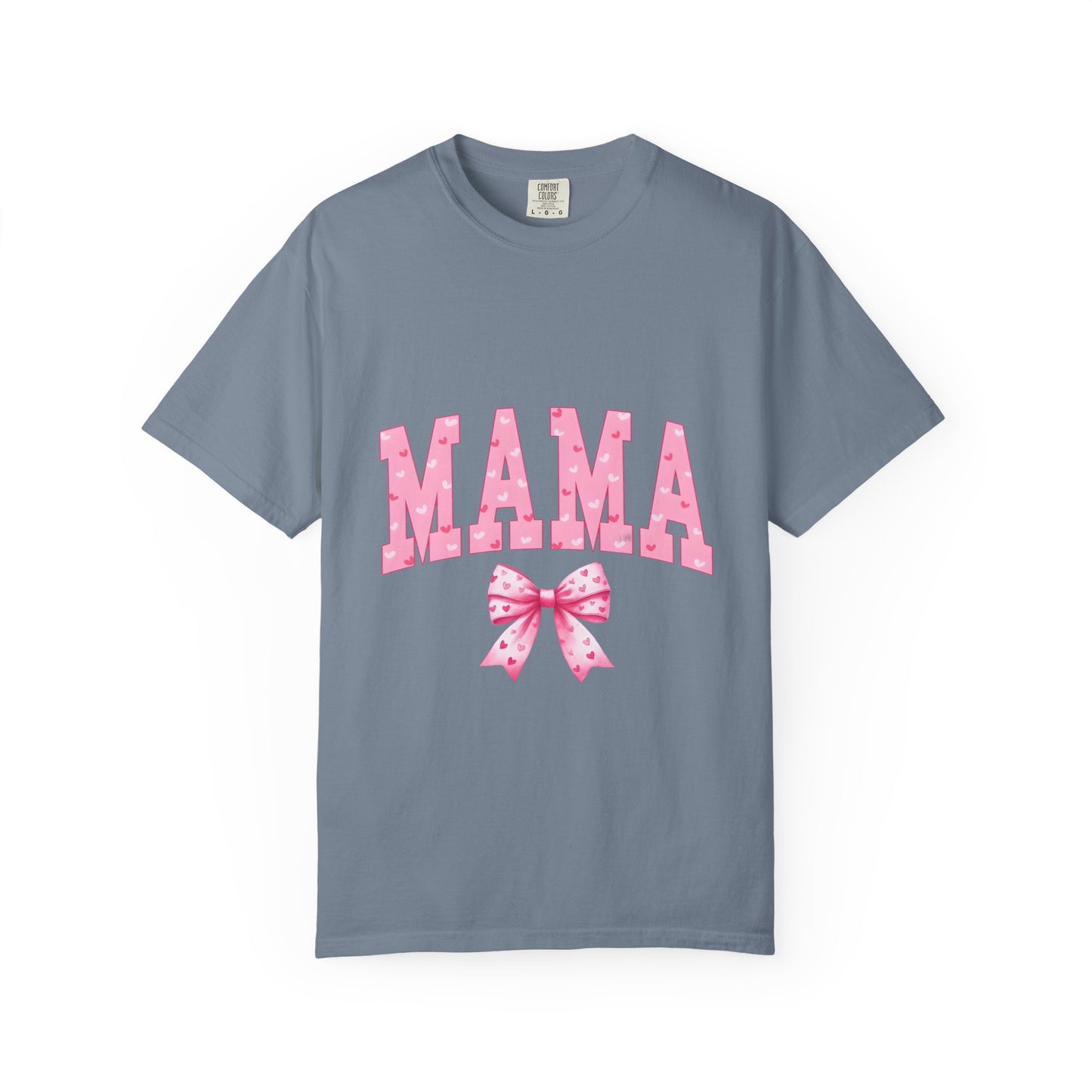 Mama Pink Polka Dot T‑Shirt — Cute Mama Tee with Bow